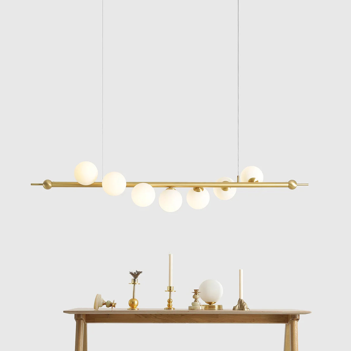 Pakabinamas šviestuvas "Wave 7 Brass"