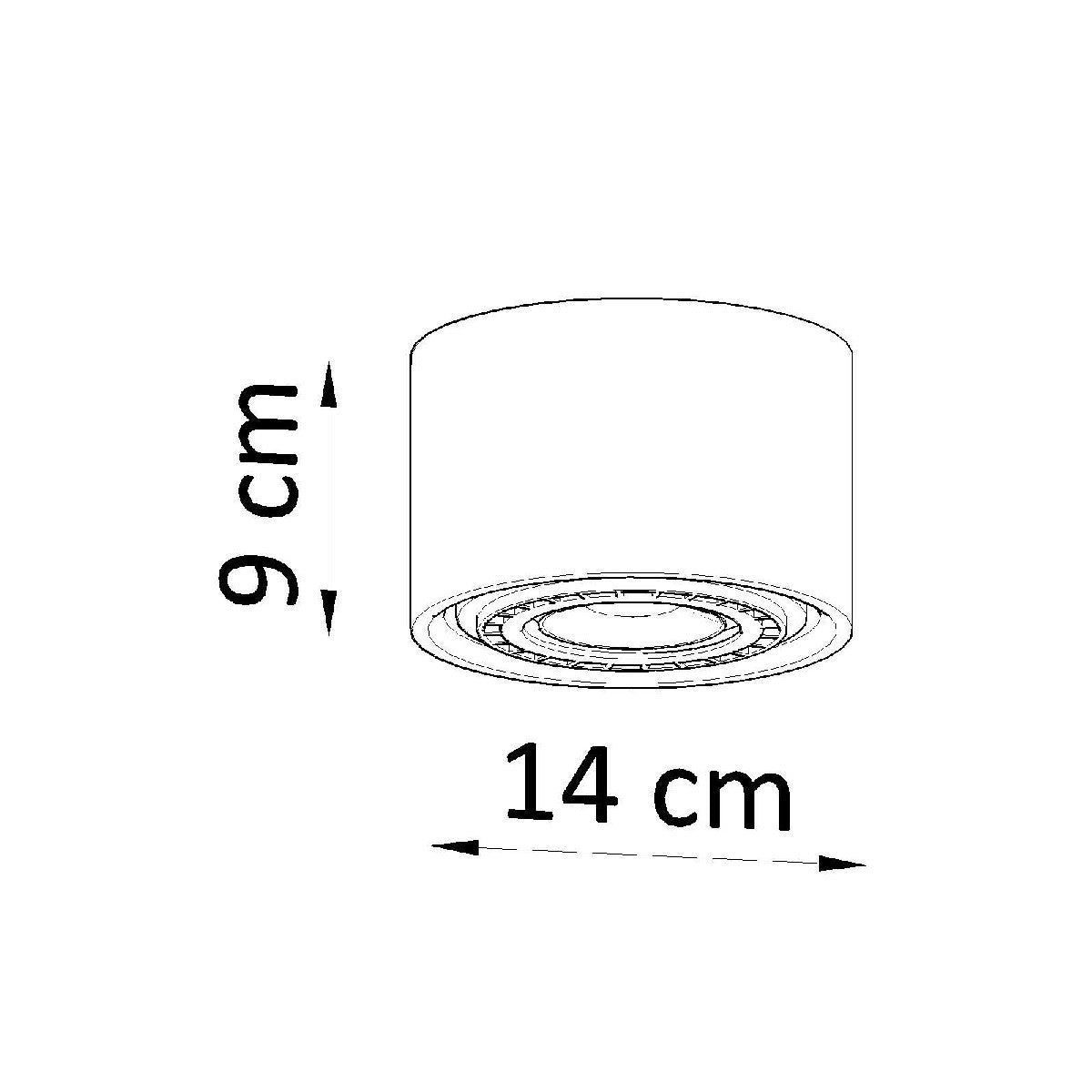 Lubinis šviestuvas "Concrete Round L"