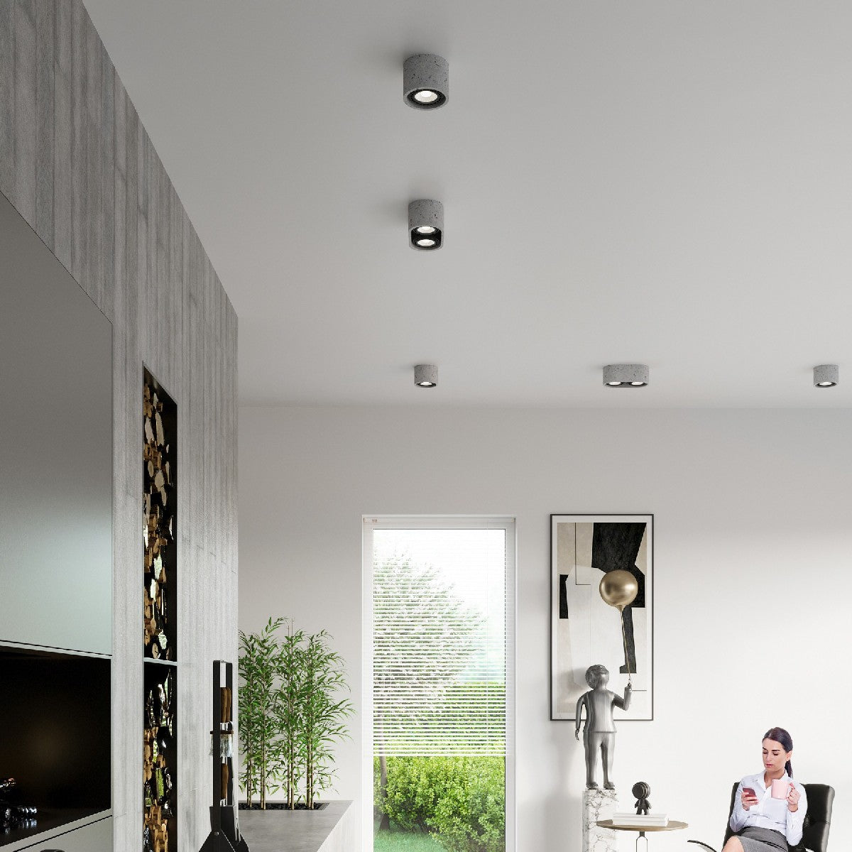 Lubinis šviestuvas "Concrete Round L"