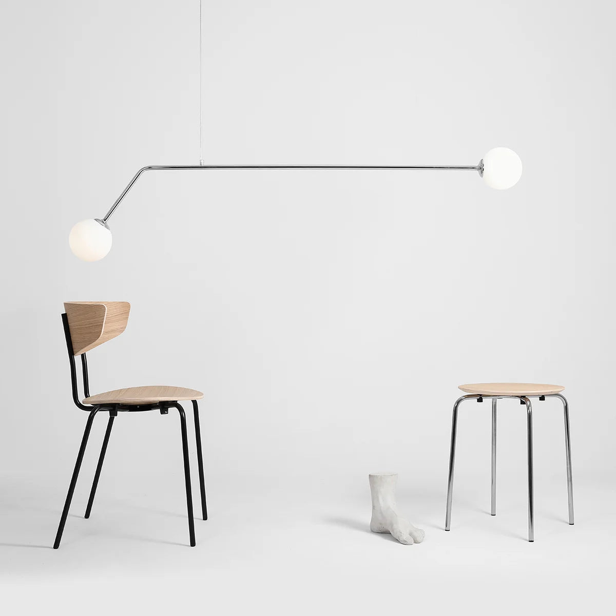 Pakabinamas šviestuvas "Pure Chrome"