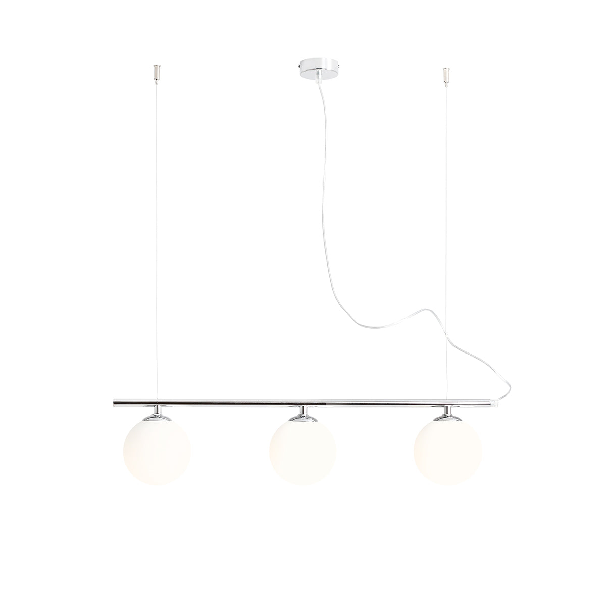 Pakabinamas šviestuvas "Beryl Glass 3 Chrome"