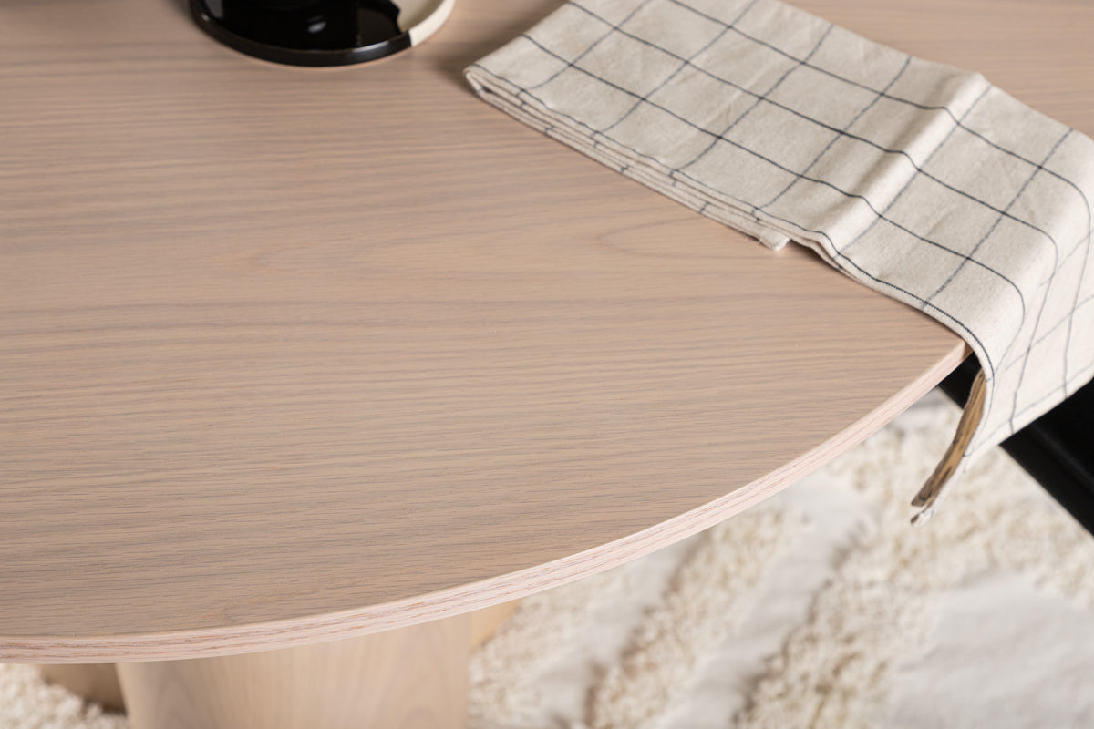 Apvalus valgomojo stalas "Oliv White Washed"