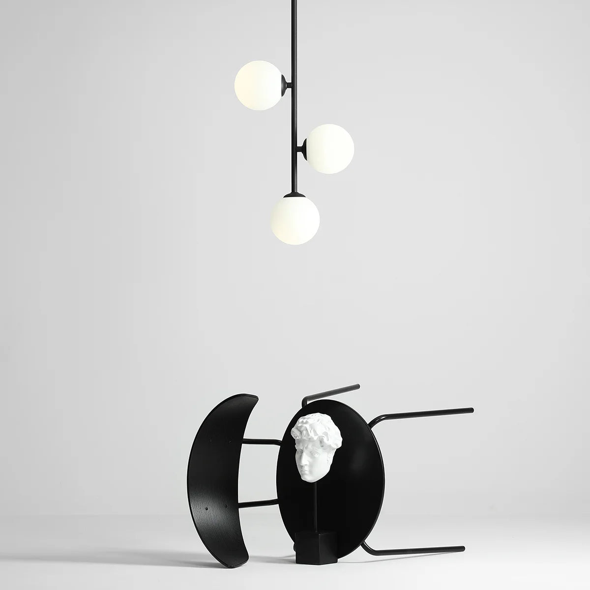 Lubinis šviestuvas "Libra 3 Black"