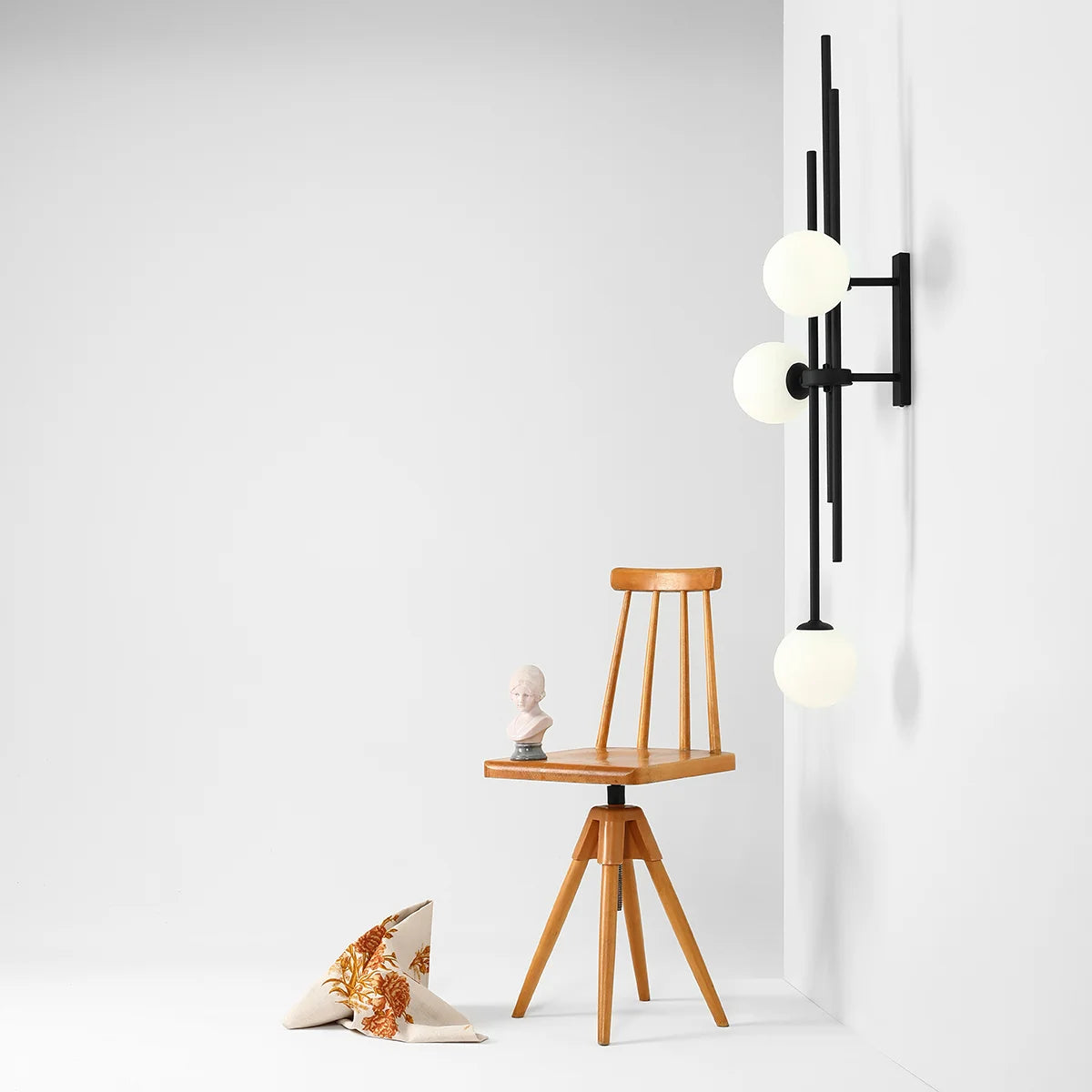 Sieninis šviestuvas "Harmony Black"