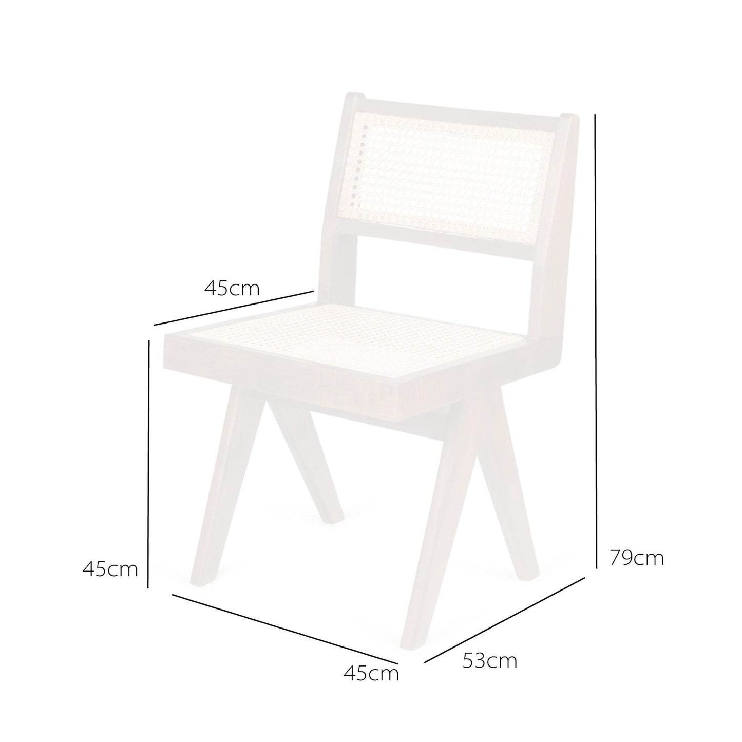 Valgomojo kėdė "Charcoal solid"